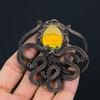 Ювелирные изделия из драгоценных камней в форме осьминога, шмель, яшма, кулон ручной работы из чистой медной проволоки