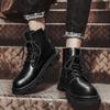 Fashion Trend Retro British Style Ankle Boots Men's Boots Winter Outdoor Boots Men Casual Shoes Platform Thick Soled Side Zipper Boots