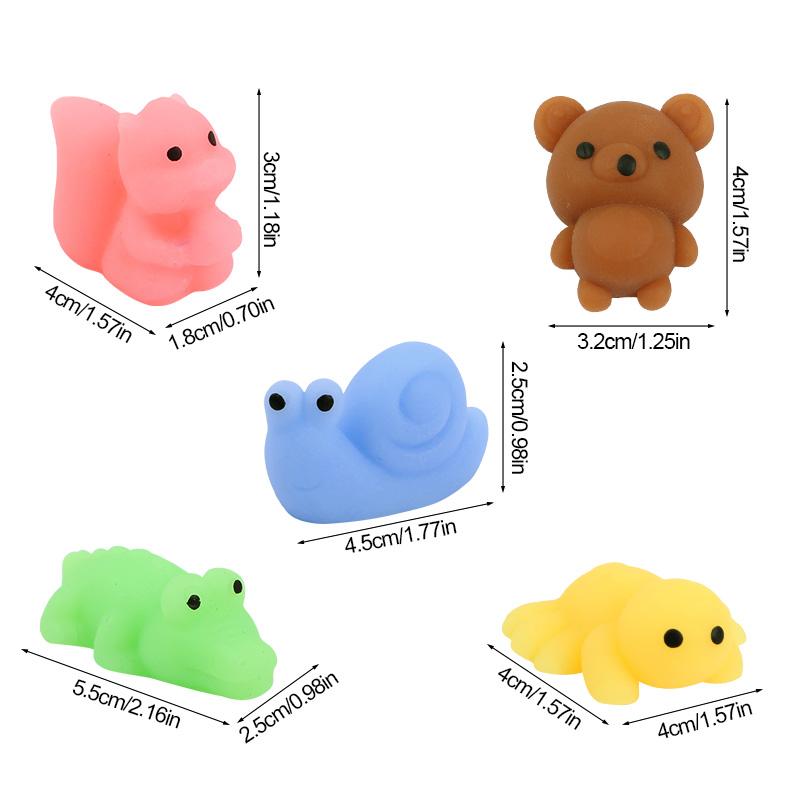 10-50PCS Mini Kawaii Mochi Squishy Toys for Kids Birthday Party Favors Pinata Filler School Prizes Christmas Stocking Stuffers