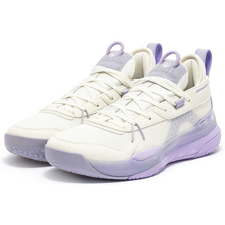 361 Burning Fight 3.0 Баскетбольные кроссовки Мужские Низкие Feather White/Rosemary Purple 572331110-1