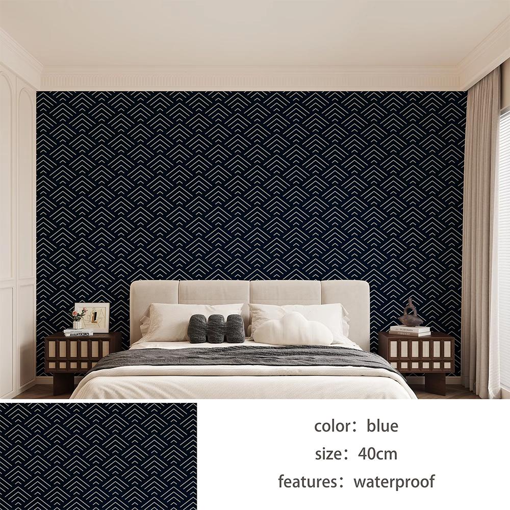 40см современная наклейка на стену в европейском стиле водонепроницаемая и влагостойкая утолщенные обои для фона украшение комнаты спальня
