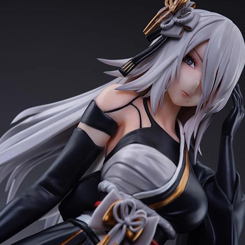 Игровая фигурка 2B сидячая фигурки YoRHa Type A кимоно 2A фигурки Кукла ПВХ Модели Игрушки Коллекция для взрослых Статуэтка Подарки 21.5 см