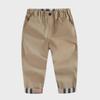 2023 Kids' British Style Rolled Hem Cotton Elastic Pants - Boys' Casual Trousers