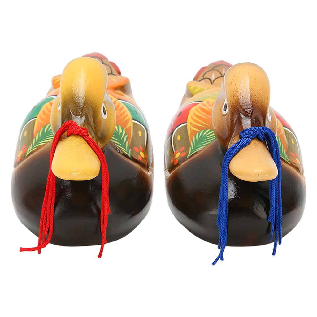 1 пара деревянных украшений в виде утки-мандаринки с краской на водной основе, романтическая водостойкая декоративная утка-мандаринка, офис