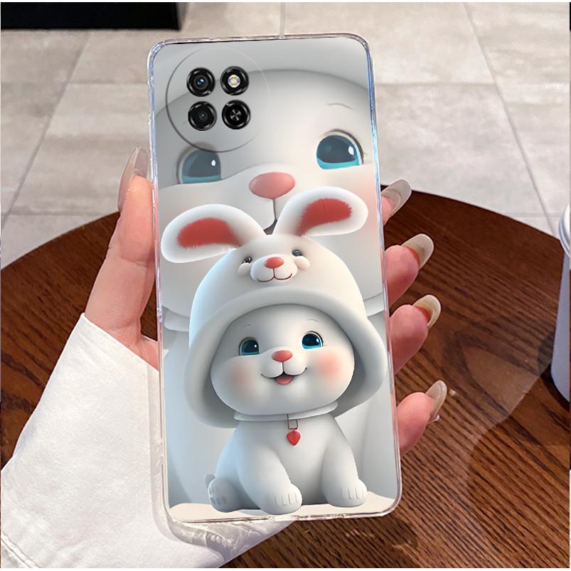 Чехол для Itel S23 S665L Прозрачный Роскошный Милый Кролик Любовь Смешной Кот Мультяшный Мягкий Силиконовый TPU Чехол для Телефона Для ItelS23 S 23 Задняя Крышка