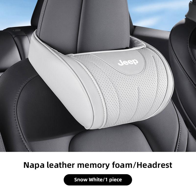 AFV1 Neck Pillow Headrest Pillow Car Seat Neck Rest Accessories For Jeep Renegade Wrangler JL JK Gladiator Willys Liberty Trail Hawk