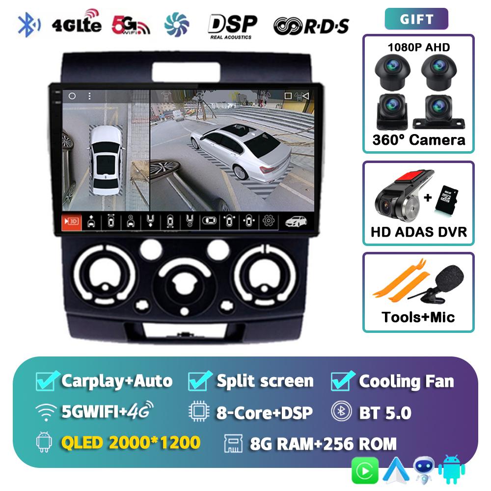 Android 14 автомобильное радио для Ford Everest Ranger Mazda BT50 BT-50 2006 2007 2008 - 2010 GPS мультимедиа видеоплеер головное устройство стерео