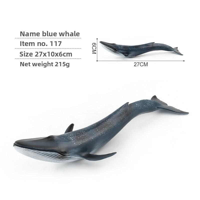Blue Whale Marine Animal Pvc Model Collection For Kids Educational Display Toys