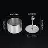 Круглая форма для рисовых шариков с толкателем из нержавеющей стали, кольца для десерта, мусса, форма для суши, кухонный инструмент, легко извлекаемый