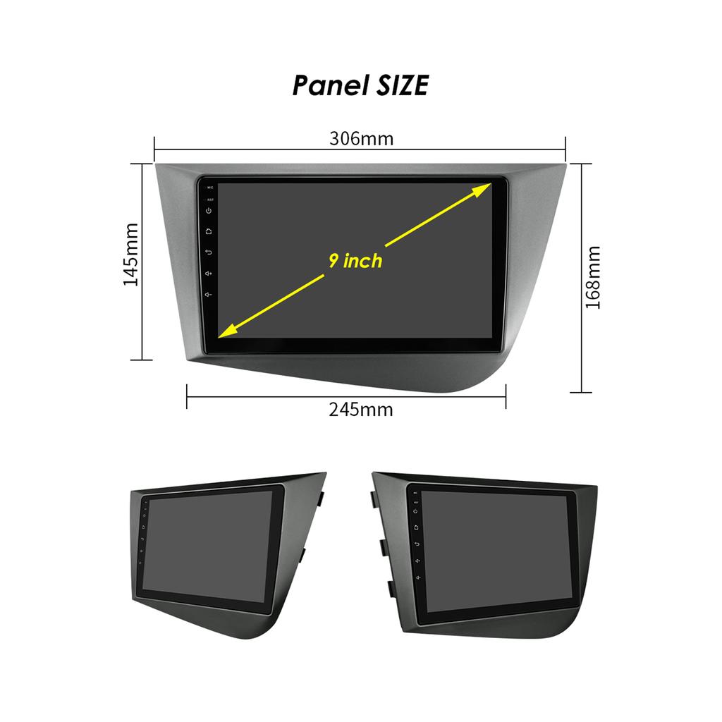 OSSURET Carplay 4G 9'' 2din Android автомобильное радио для Seat Leon 2 MK2 2005-2012 Carplay 4G мультимедийный видеоплеер интеллектуальный экран Авторадио Аудио RDS
