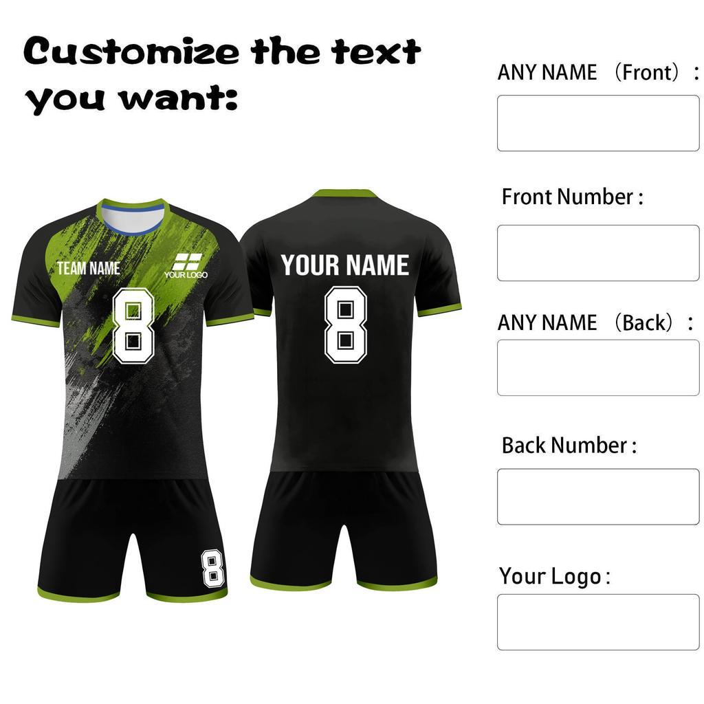 Комплект персонализированных рубашек для мужчин и девочек с именем и номером, футбольные майки на заказ для мальчиков, тренировочный костюм