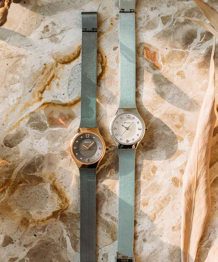 BERING Часы Classic Scandinavian Curving Mesh Classic Scandinavian Curving Mesh Imported Women's 11427-262-J [Обычный продукт]