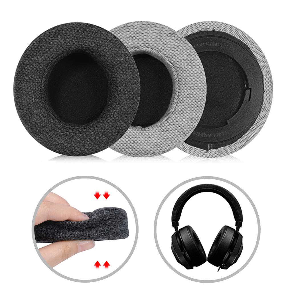 Cooling Fabric Ear Cushions for Razer Kraken Pro V2 Gaming Headsets Earpads Comfortable Replacement Ear Pad Ear Cover