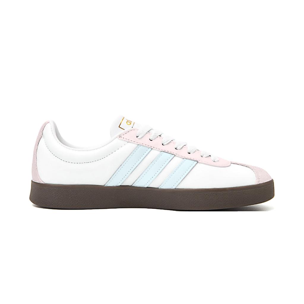 Adidas VL COURT 2.0 HEY Pink Mist Blue Tone Leather Cushioning Abrasion Resistant Low top Skateboard Shoes Unisex JQ2470(Team1825-)