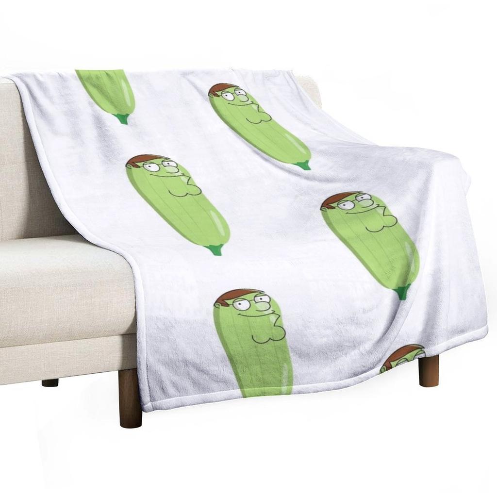 Peter Zucchini Throw Blanket Moving Bed Hairy Flannel Fabric Blankets