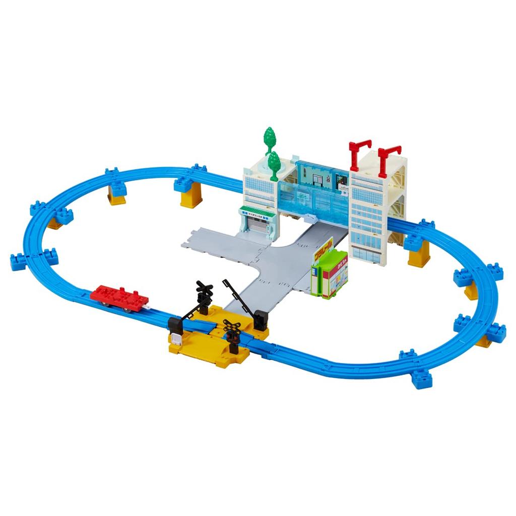 TAKARA TOMY Plarail Build a Town and Run Tomica and Plarail My Town Kit Train Toy Ages 3 and Up Let's It!