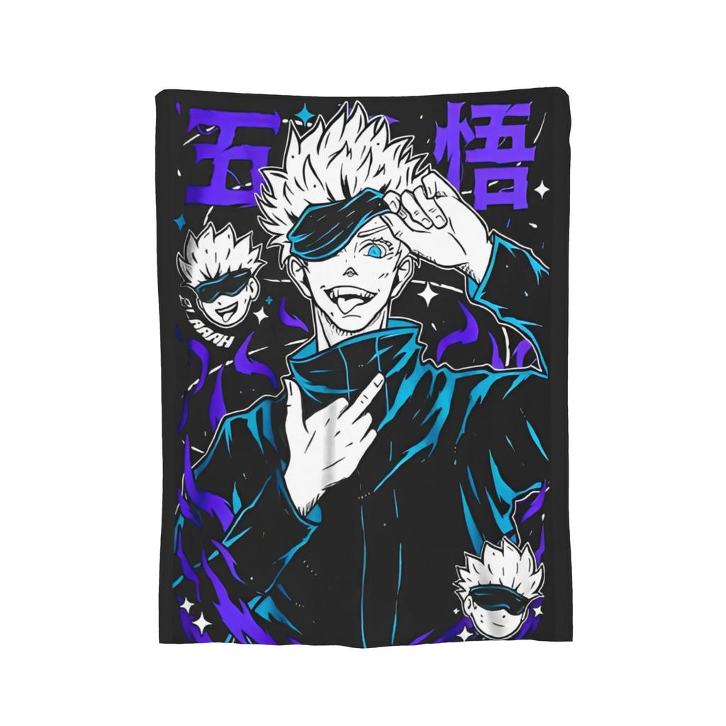 Jujutsu Kaisen Blankets Fleece Summer Air Conditioning Multi-function Lightweight Thin Throw Blanket Bedding Throws