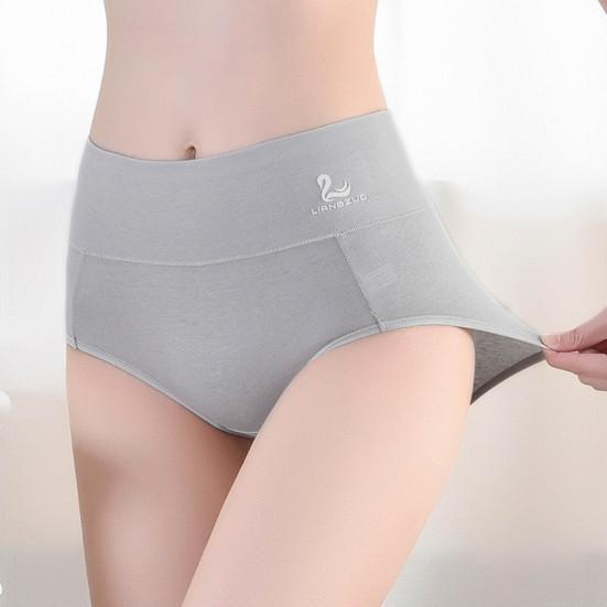 Stylish Lady Panties No Constraint Anti-septic Sweat Absorbing High Waist Women Briefs for Inner Wear