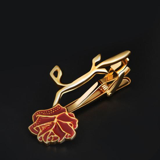 Съемный галстук с завязкой сзади, золотистый цветочный дизайн, зажим для галстука, универсальный зажим для галстука-бабочки, аксессуары для свадебных и деловых костюмов