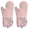 1 Pair Silicone Microwave Gloves Bbq Oven Baking Heat Resistant Hot Pot Mitts