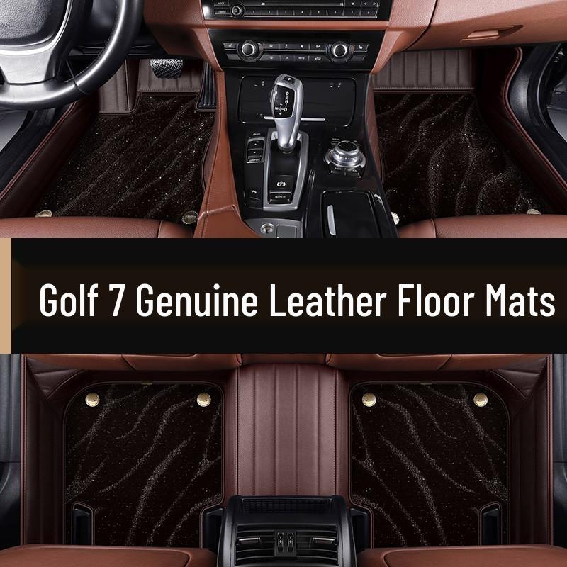 Volkswagen Golf 7/7.5/8 GTI Jetta 6 Полные напольные коврики из натуральной кожи