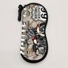 Portable Hanging Flower Print Eyeglass Case Leather Soft Reading Glass Pouch Water-resistant Lips Print Sunglasses Holder Gifts