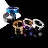 1 Pc Women Men Punk Earring Titanium Steel Black No Pierced Fake Earring Circle Ear Clip Pop Jewelry