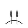Кабель USB-C на USB-C - KSIX smart your tech - 2 м - Черный - Плетеный - 60 Вт - Power Delivery - 480 Мбит/с