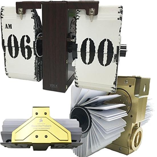 ПРОДУКТЫ ДЛЯ ДОМА Настенные/Настольные часы Flip ACL090, Тип, Volk, Золотой,