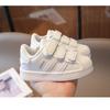 Children's Shoes Spring and Autumn Little White Shoes for Girls Non-slip Middle Children's Baby Shoes Shell Head Sports Boys' Skates