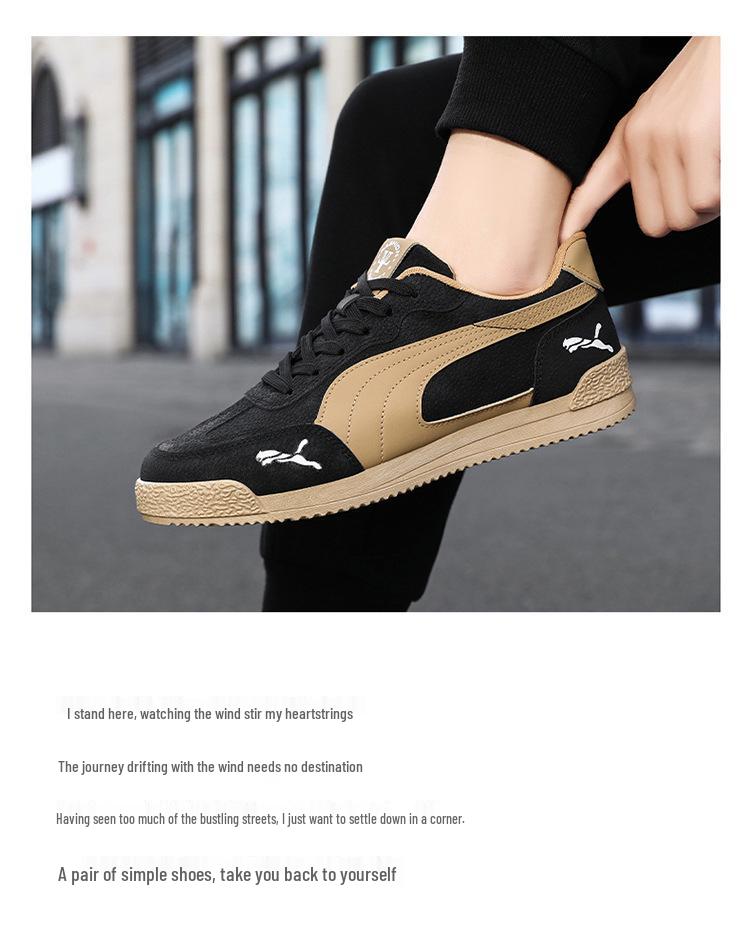 Мужские модные повседневные кроссовки Осень 2025 - Универсальные, с мягкой подошвой, стильная обувь для подростков