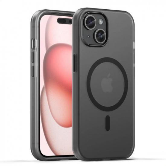 Магнитный чехол для телефона для iPhone 15 Матовый магнитный защитный чехол