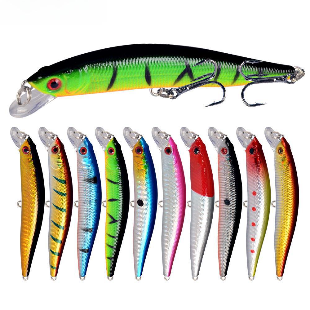 9.5cm/8.5g Minnow Lure, 10 Colors, Bionic Hard Plastic Fishing Bait