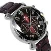 Salvatore Marra Men's Multifaceted Crystal Chronograph Watch with Acetate Strap, Gradient Purple (SM19104A-SSPL)