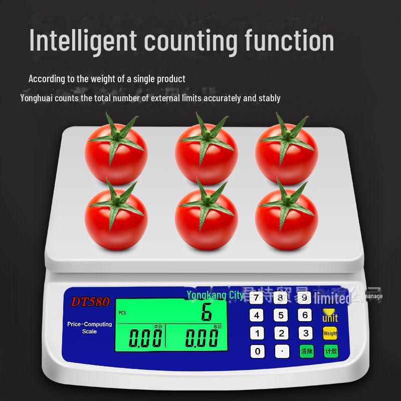 Электронные кухонные весы DT580, грузоподъемность 30 кг для выпечки, продуктов питания, фруктов и овощей