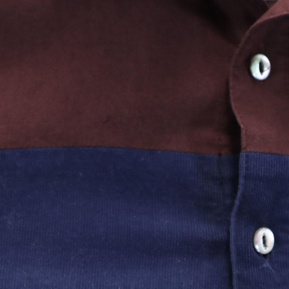 SHAREEF сделано в Японии Рубашка с длинным рукавом 1 серия Бордо Мужская Б/У