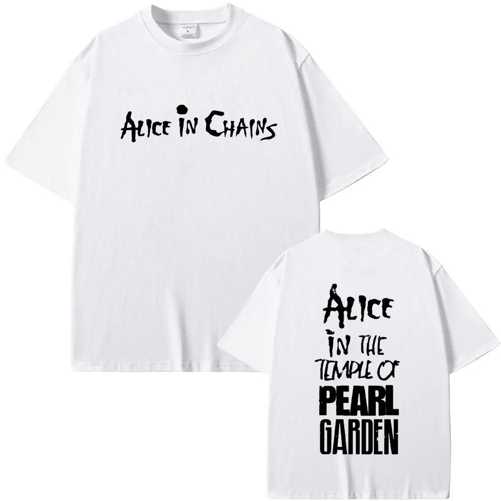 Alice in Chains AIC Band TShirt 1987 Grunge Rock Gothic Punk Hip Hop Oversized Unisex Cotton Graphic Tee Dirt Jar Sleeve