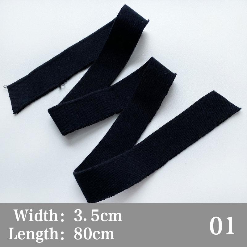 3,5*80 см для аксессуаров для одежды, эластичная хлопчатобумажная ткань, эластичный воротник-манжеты, отделка, трикотажная резинка