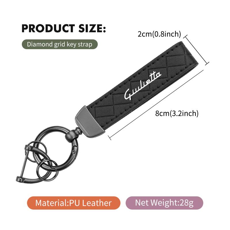 2026 Hot Sticker Car Logo Styling Keychain Business Gift Keyring Holder Accessories For Alfa Romeo Giulietta GT 159 147 156 Mito