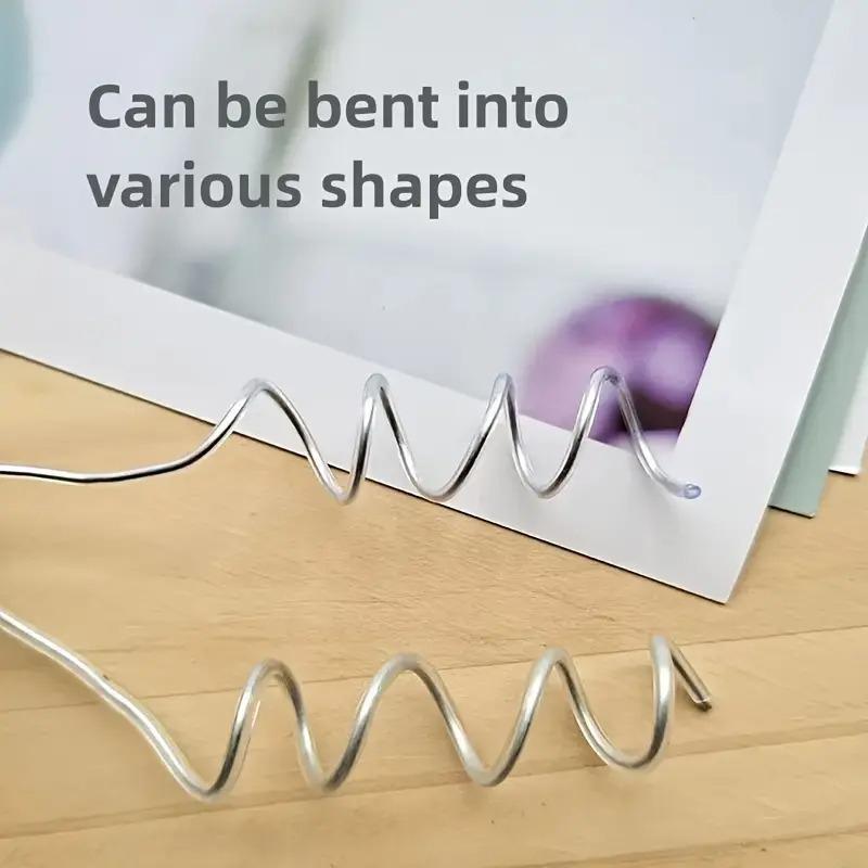 1 рулон металлической проволоки с резиновым покрытием, зеленая, для обрезки растений, металлическая проволока, для ручного вязания крючком, для придания формы, серебристая, для поделок своими руками