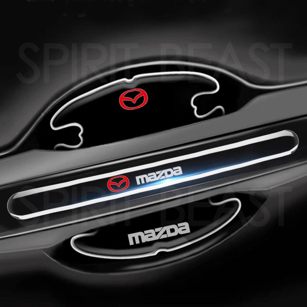 Защититель дверной ручки SPIRIT BEAST для Mazda, прозрачный, для предотвращения царапин, Atenza, Axela, CX-3 MS, CX-4, CX-5, CX-8, (Мазда, А)