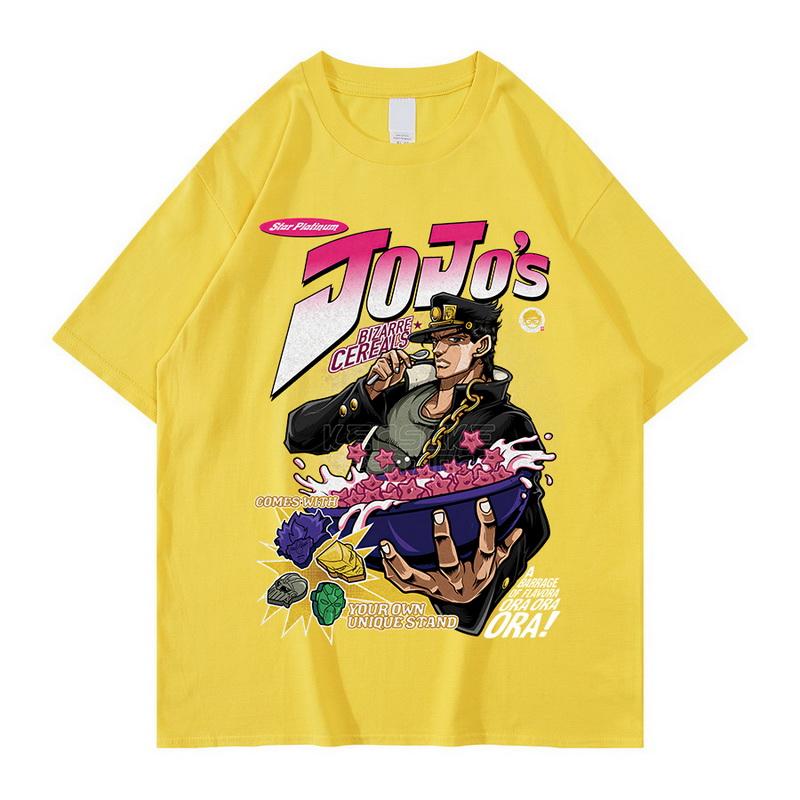 New Fashion Jojo Bizarre Adventure T Shirt Cool Unisex Short Sleeved Vaporwave Aesthetic Jotaro T-shirt Kujo Unisexga Graphic Tee To