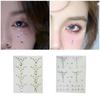 Sparkling Rhinestones Pearls Face Jewels Self Adhesive Face Gems Stickers Fashionable Women Accessories for Parties