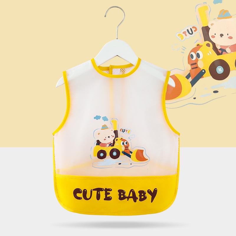 Дышащий сетчатый детский слюнявчик: Водонепроницаемый, Не требующий стирки, Защищающий от грязи слюнявчик для младенцев и детей