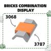 Нетоксичный 3787 100 г / 80 шт. 2x4 Блок для крыла автомобиля Moc Color Арочные аксессуары Совместимый с кубиками DIY Детская игрушка для сборки Подарок