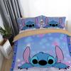 Adorable 3d Cartoon Stitch Anime Comforter With Matching Duvet Cover And Pillowcase