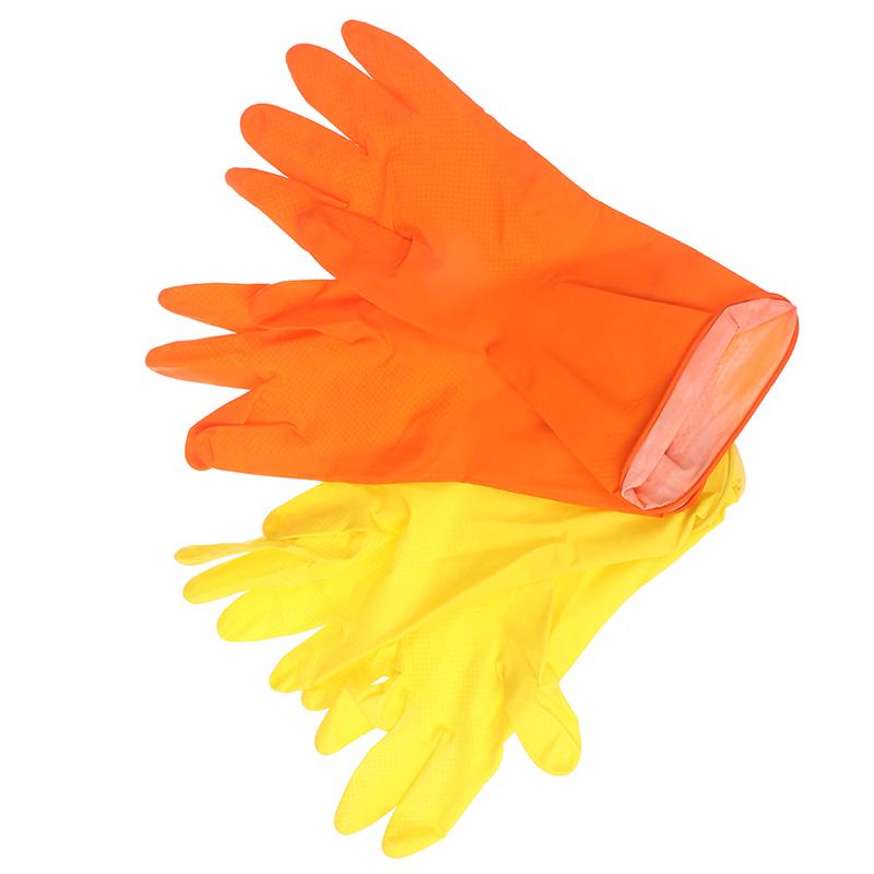 Kitchen Dish Washing Gloves House Cleaning Waterproof Rubber Washing Gloves Long