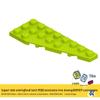 MOC50304 Маленькие Соединяющиеся Строительные Блоки: 3x8 Правая клиновидная пластина Образовательные аксессуары.