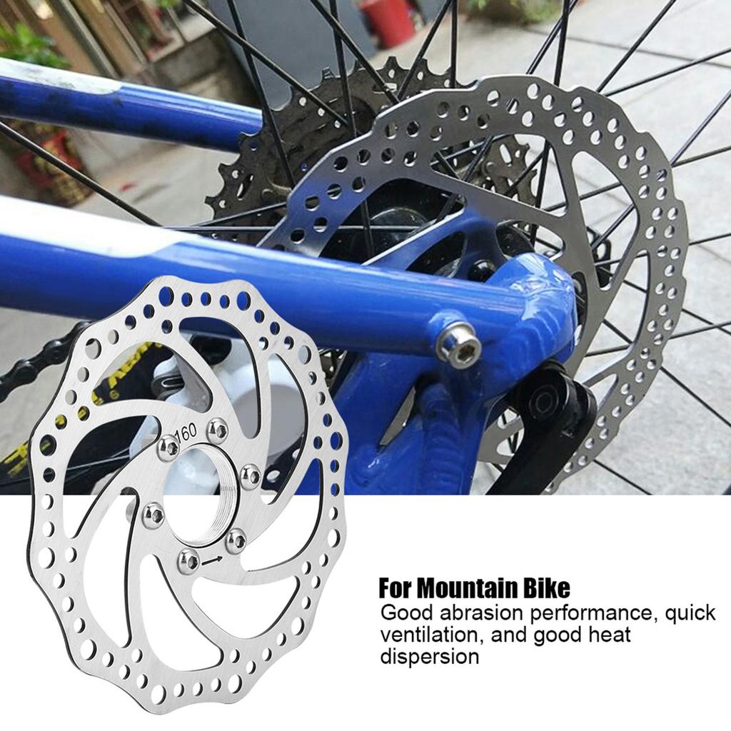 Mountain Bike 160mm Threaded Hubs Brake Disc Rotor Flange Adapter with 6 Bolts