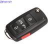Jingyuqin 2/3/4/5 кнопок чехол для автомобильного ключа оболочка для VW/VOLKSWAGEN Caddy Eos Golf Jetta Beetle Polo Up Tiguan Touran складной Fild